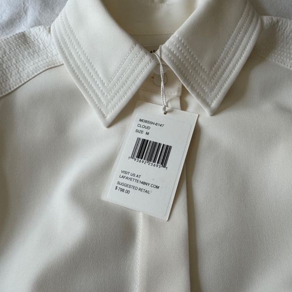 NWT Lafayette 148 NY Finesse Crepe Soraya Dress - Size M - Picture 9 of 9